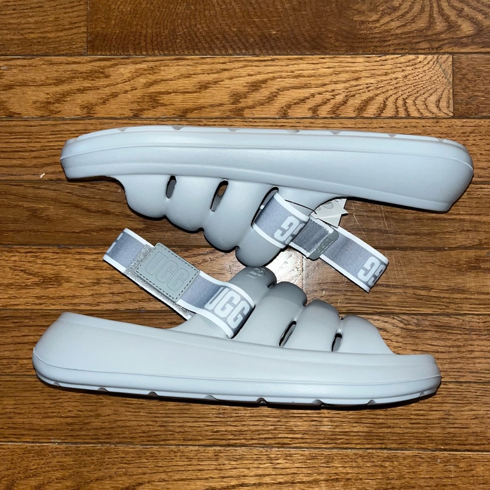UGG Sport Yeah Water Resistant Slingback Sandals Cobble Gray Men’s 10 - Picture 5 of 14